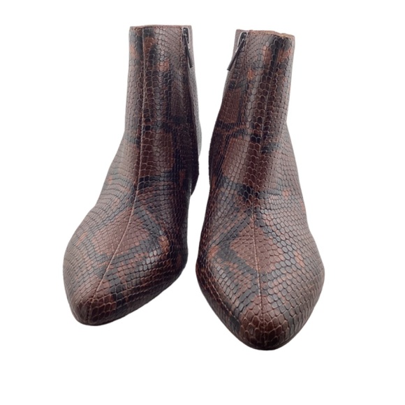 Madewell Women’s The Bea Boot in Snake Embossed Leather Size 5 Booties - Picture 5 of 9